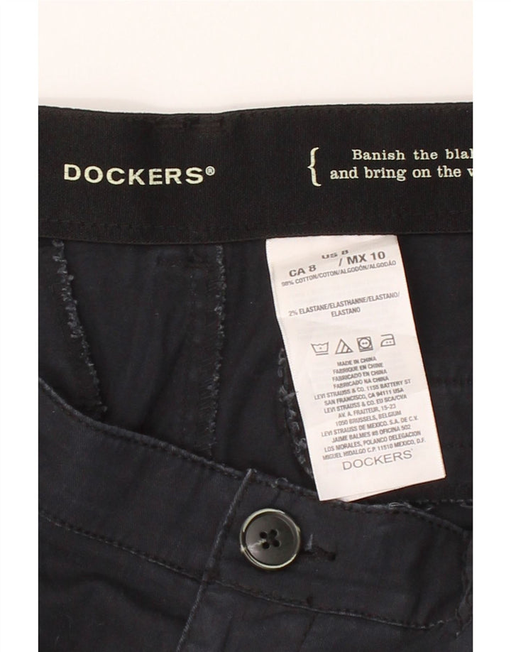 DOCKERS Womens Casual Shorts US 8 Medium W32  Black Cotton Vintage Dockers and Second-Hand Dockers from Messina Hembry 