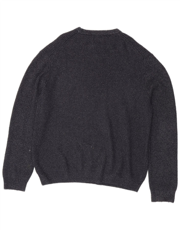 Marks & Spencer Herre sweater med rund hals XL Marineblå Flecked