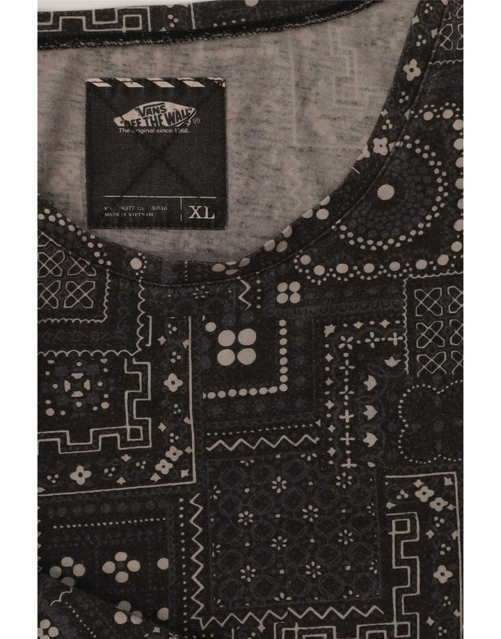 Vans Herre Vest Top XL Grå Geometrisk Bomuld