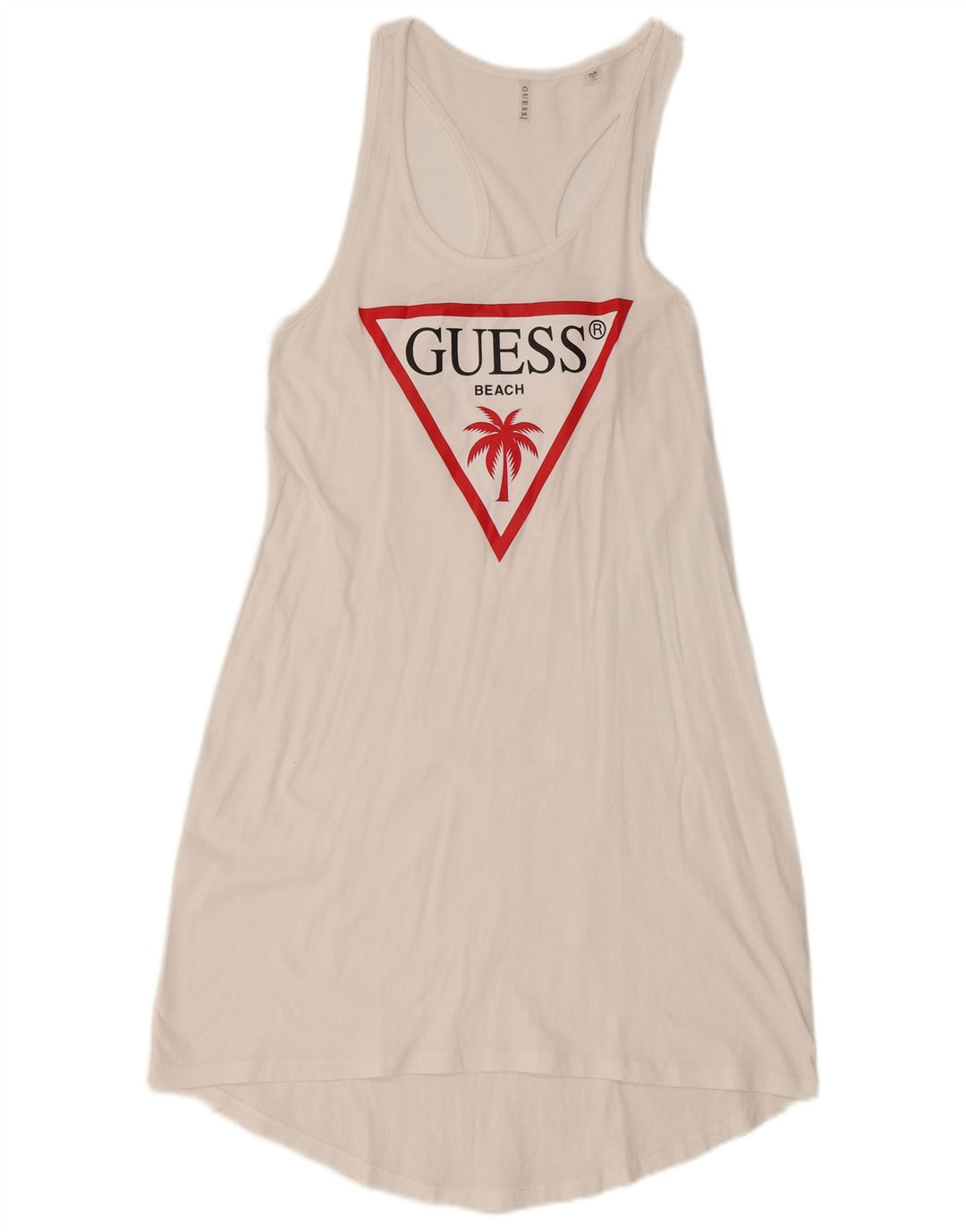 Guess Graphic Sundress til kvinder UK 12 Medium White