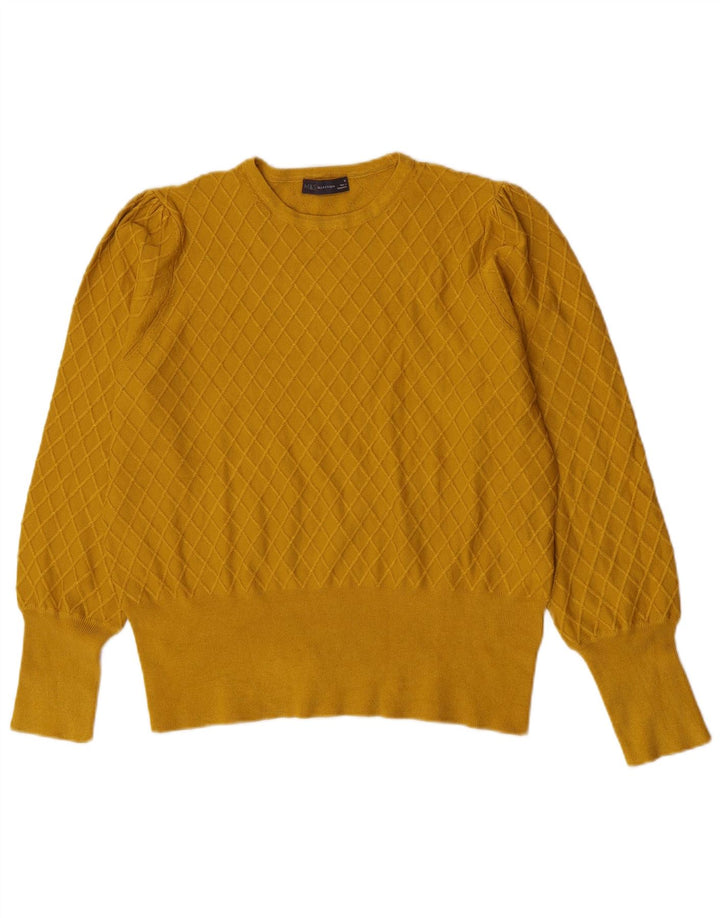 Marks & Spencer Dame sweater med rund hals DK 18 XL Gul