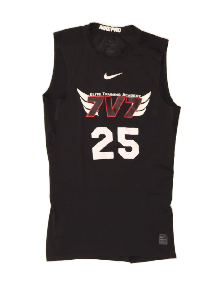 NIKE Womens Elite Graphic Vest Top UK 14 Large White Polyester Vintage Nike and Second-Hand Nike from Messina Hembry 