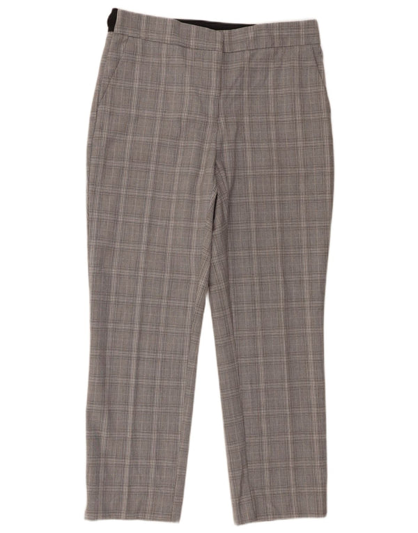 Zara Slim Chino Bukser Large W30 L27 Grå ternet polyester