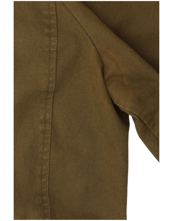 Fat Face Dame Military Jacket UK 12 Medium Khaki Cotton