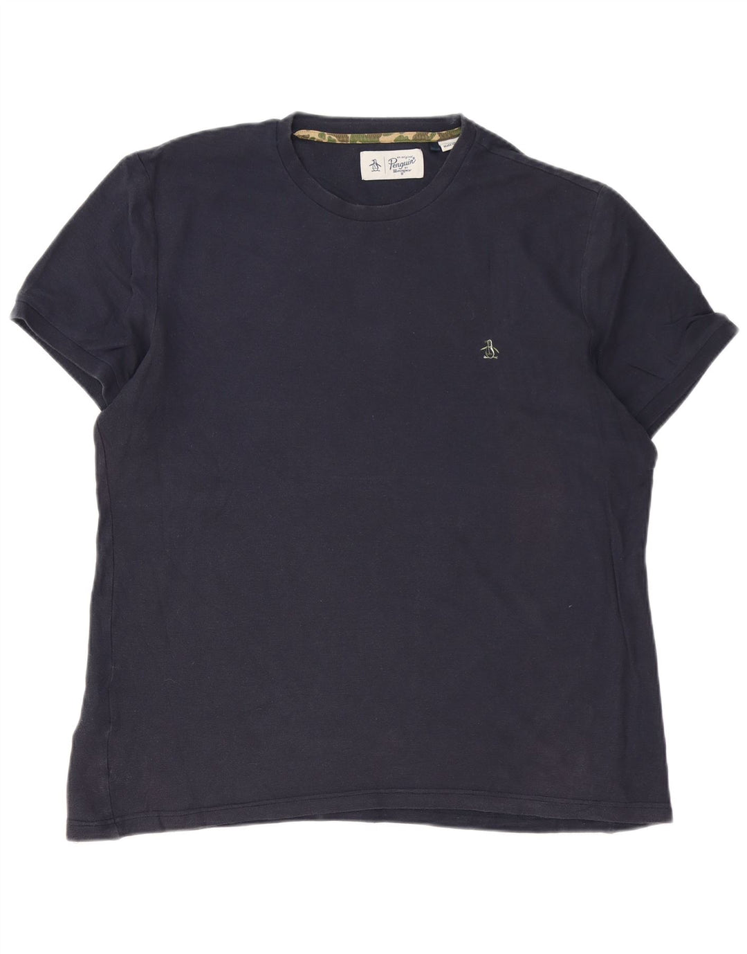 Penguin Herre T-Shirt Top Stor Marineblå Bomuld