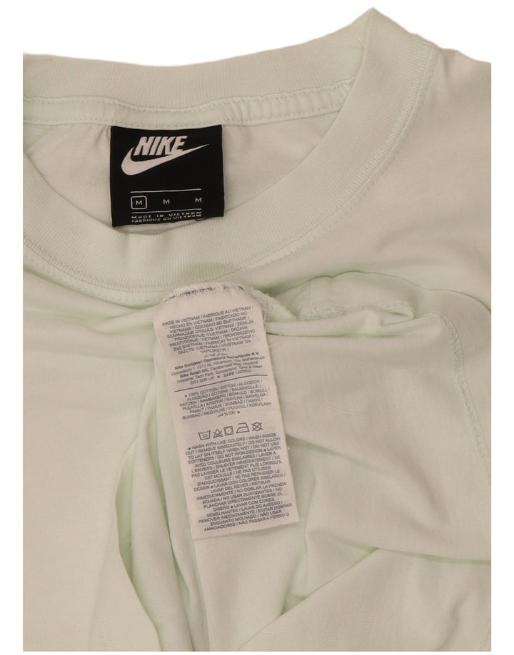 Nike Oversized T-Shirt Top UK 14 Medium Grøn Bomuld