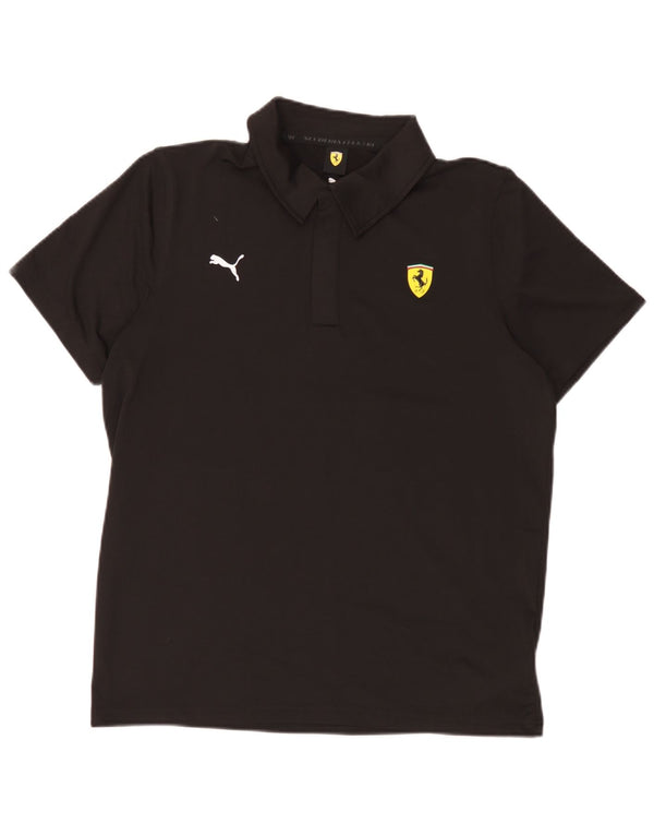 Puma Herre Ferrari Polo Shirt Medium Sort Polyester