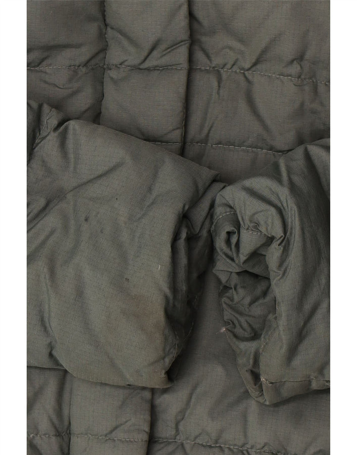 Columbia Dame Hætte Polstret Frakke UK 16 Stor Grøn Polyester