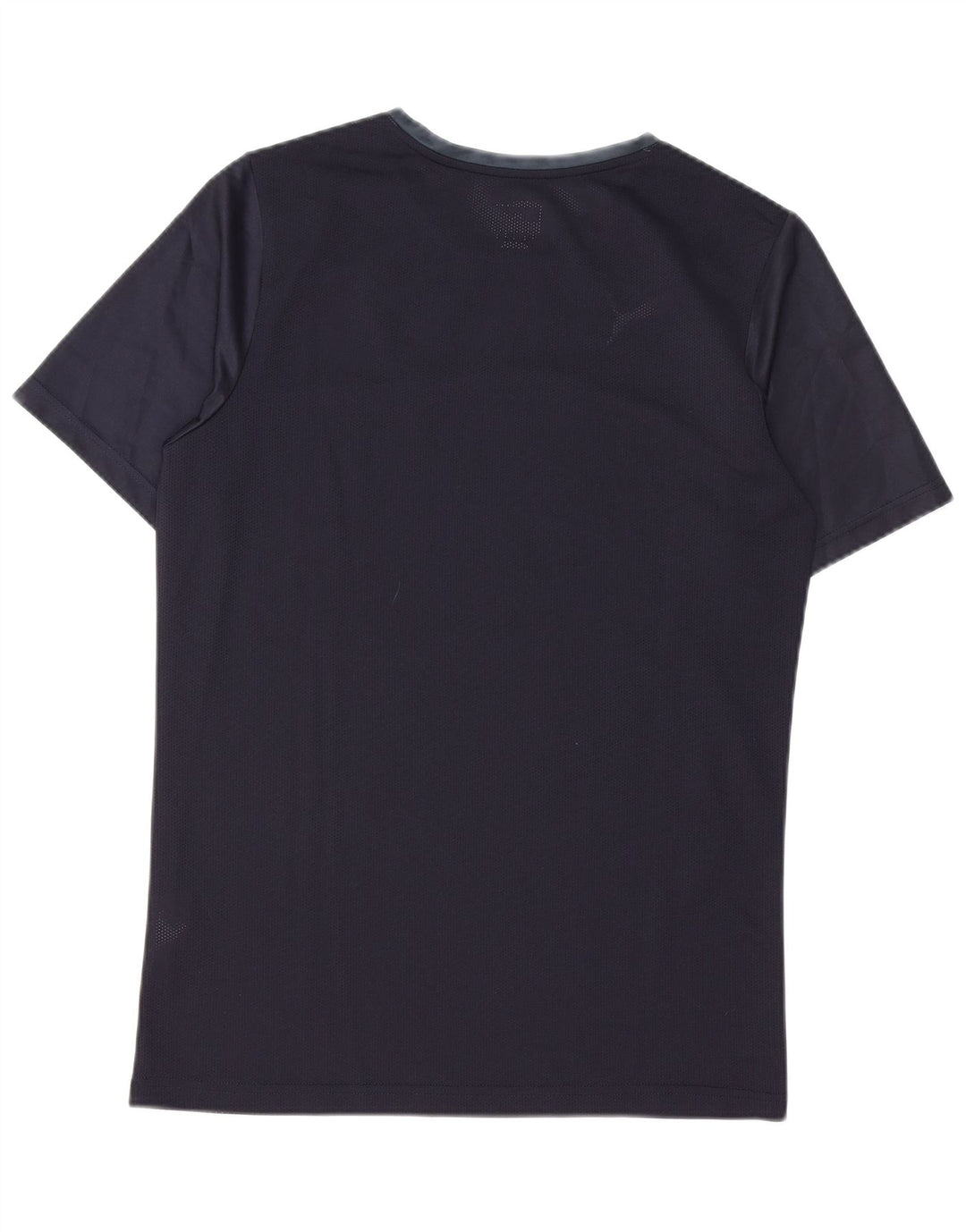 PUMA Mens T-Shirt Top Medium Navy Blue Colourblock Polyester