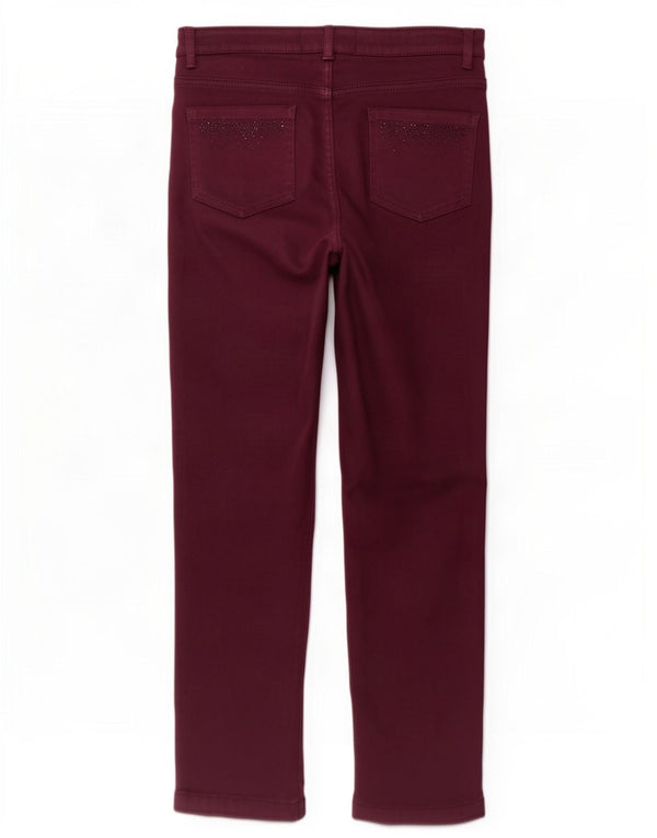 Marks & Spencer Lige fritidsbukser til kvinder UK 12 Medium W30 L28 Lilla