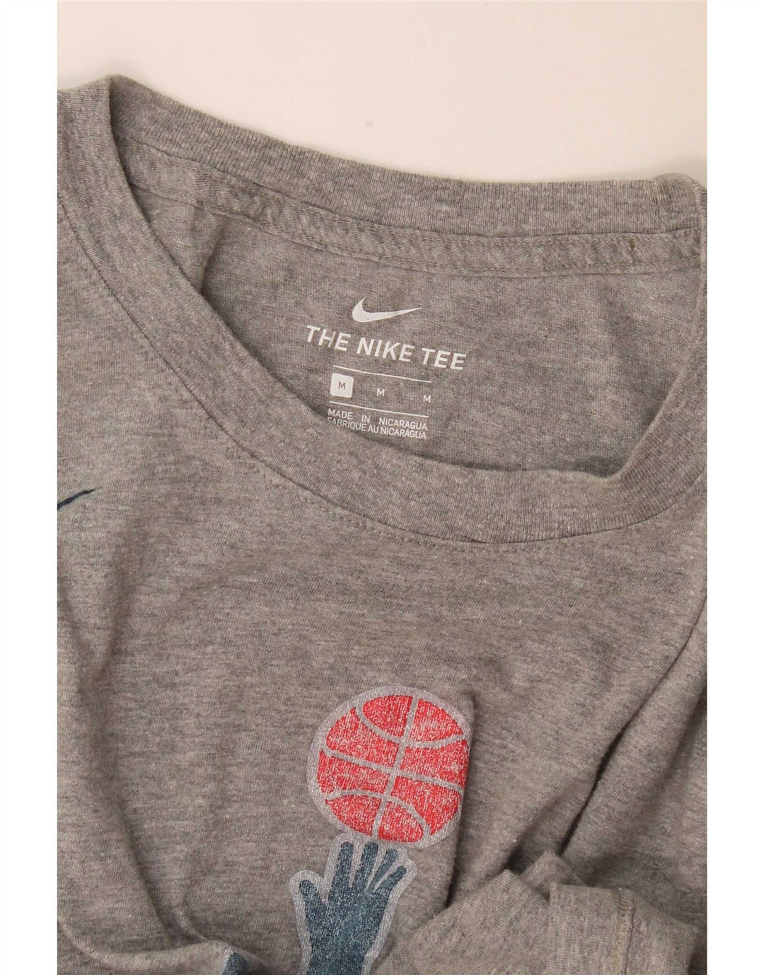 Nike Herre Washington Wizards grafisk T-shirt top mellemgrå