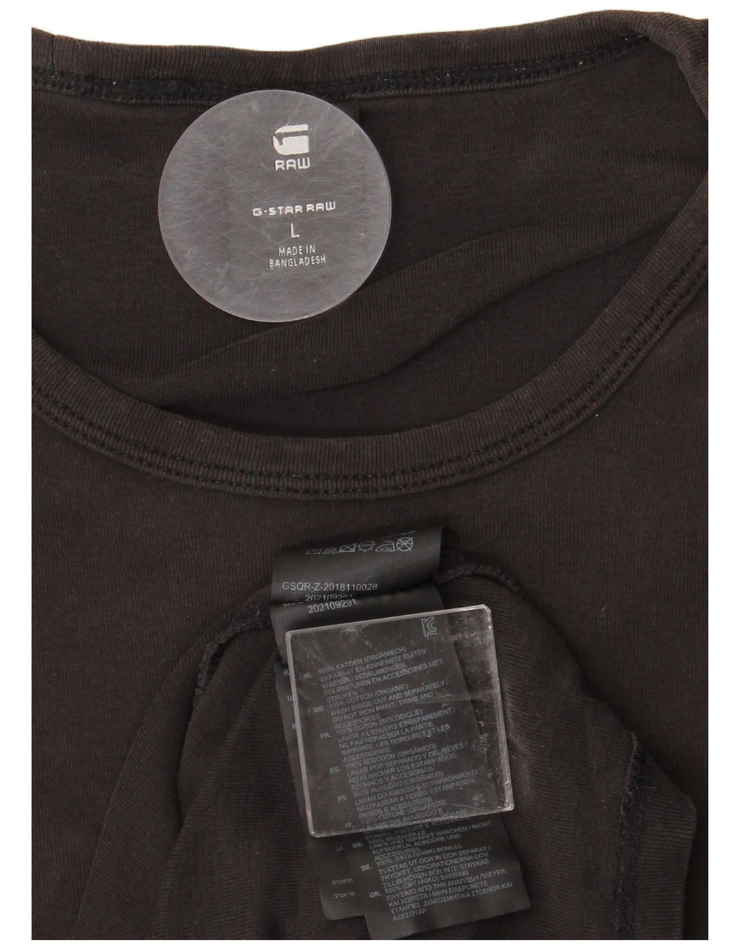 G-STAR Herre T-Shirt Top Stor Sort Bomuld