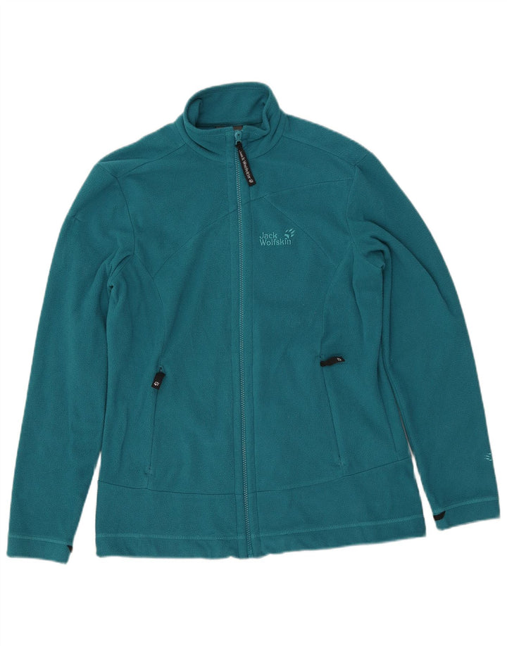 JACK WOLFSKIN Fleecejakke til kvinder UK 12/14 Medium Blue Polyester