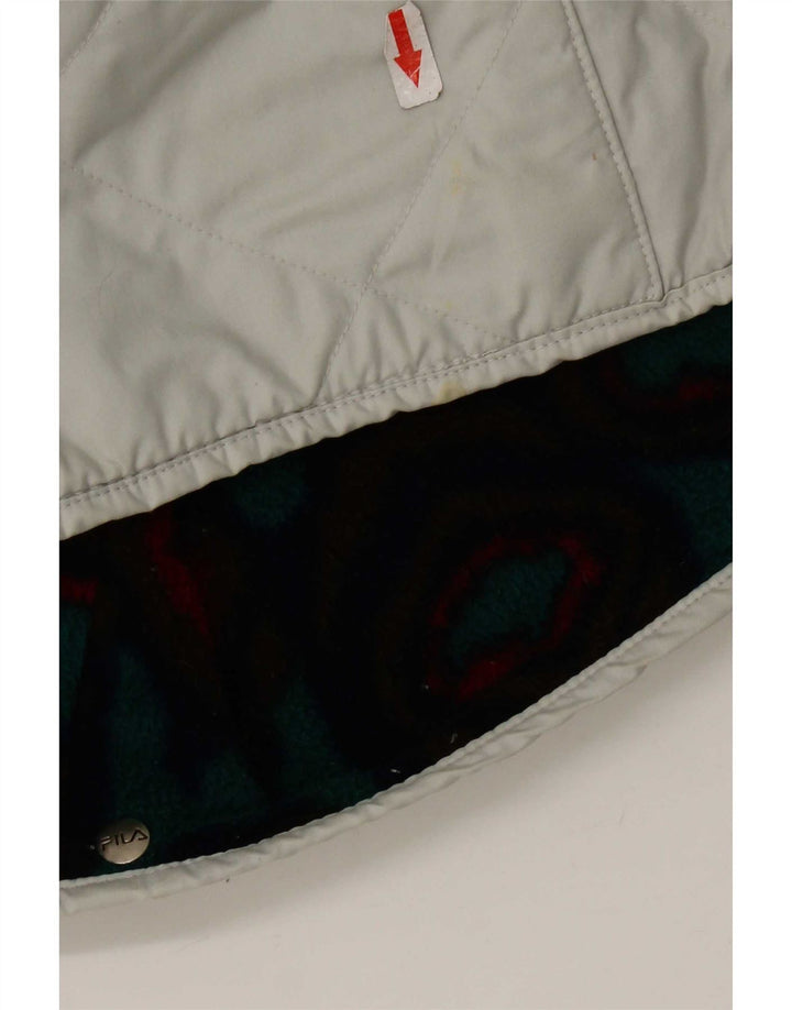 Fila Pige Quiltet Jakke 13-14 År Grå Polyester