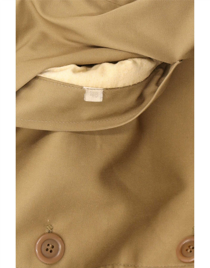 Vintage Vendbar overfrakke til mænd IT 48 Medium Khaki