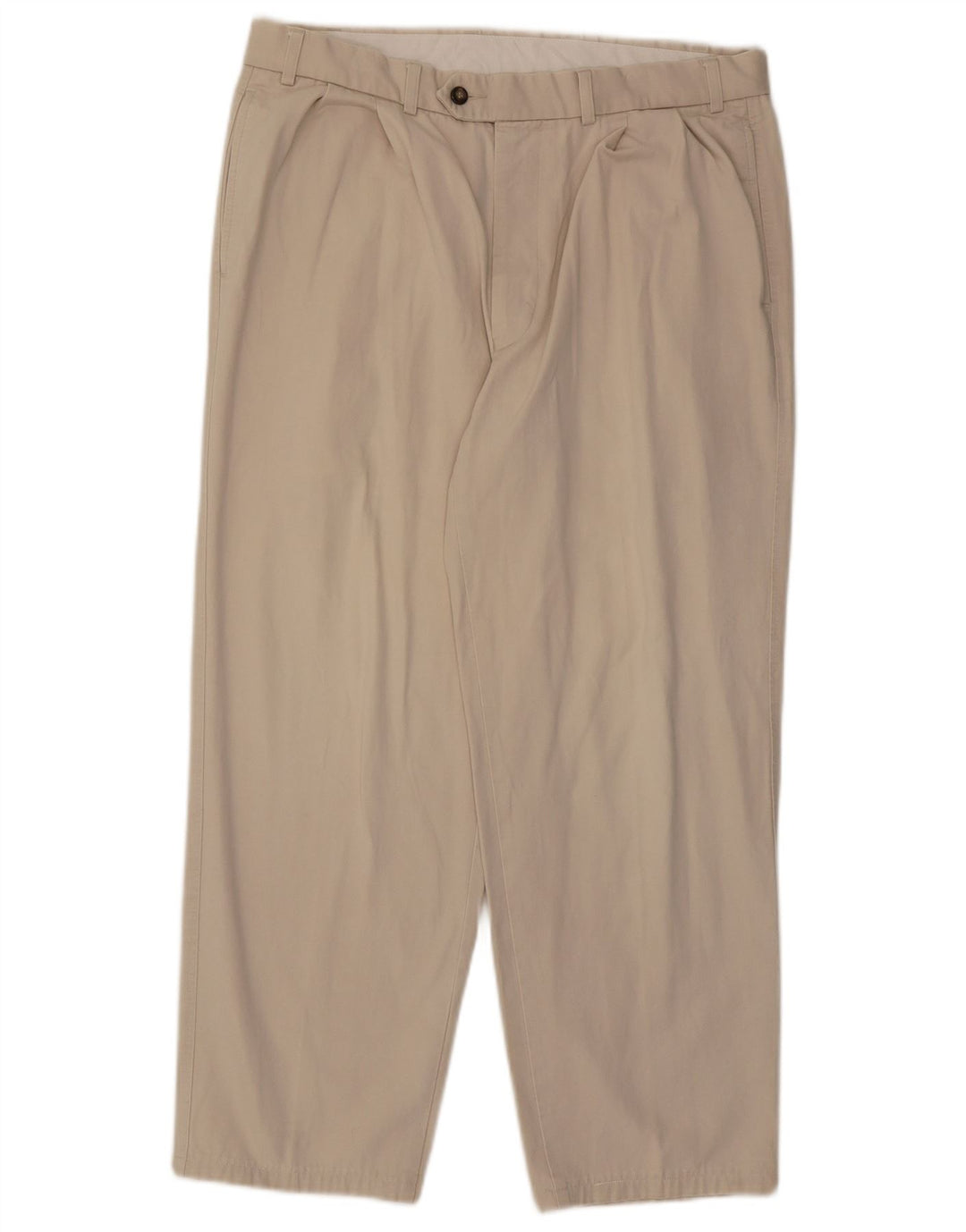 Marks & Spencer Herre Pegged Suit Bukser W36 L29 Beige Bomuld