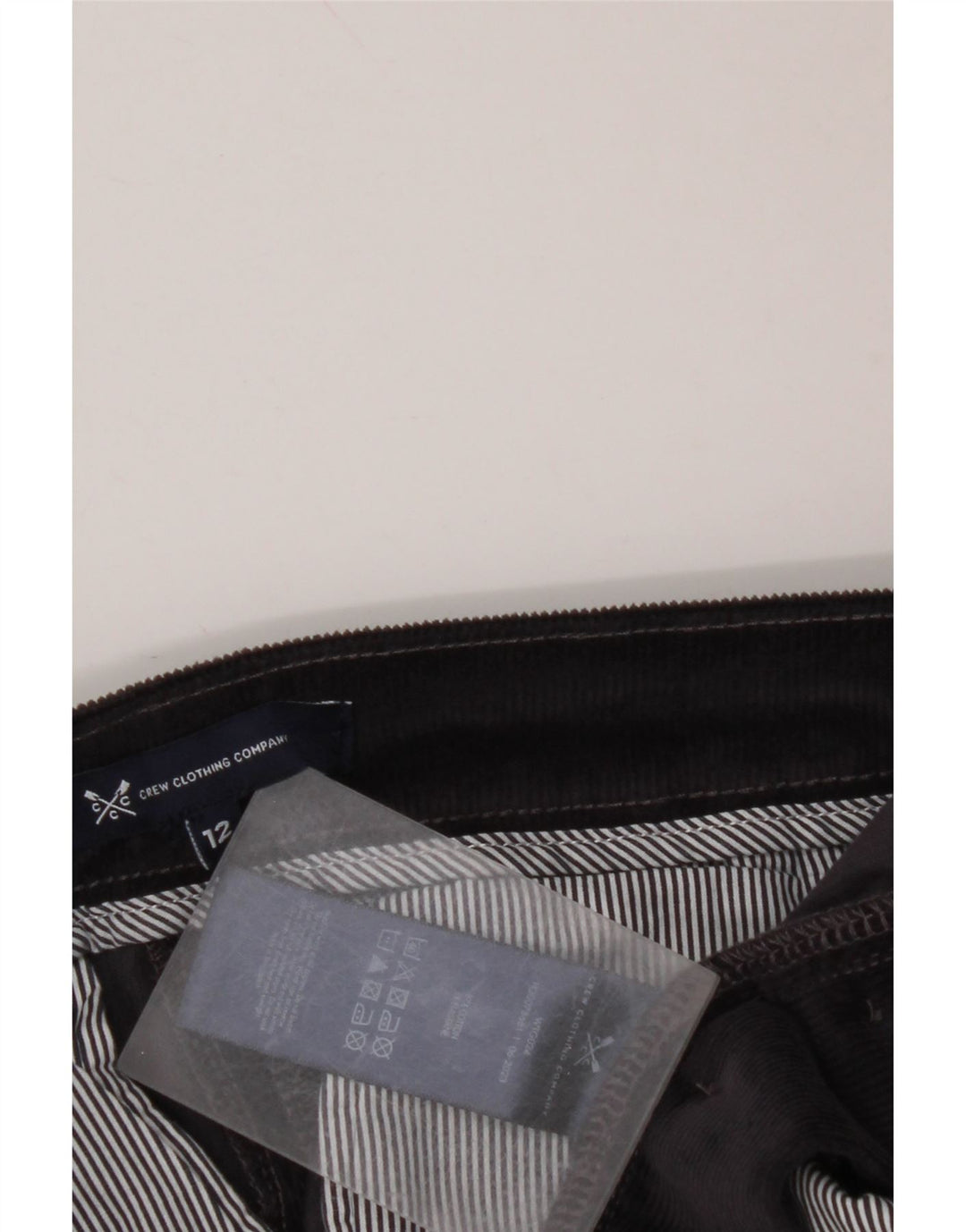 CREW CLOTHING Dame fløjlsbukser UK 12 Medium W30 L28 Navy Blue