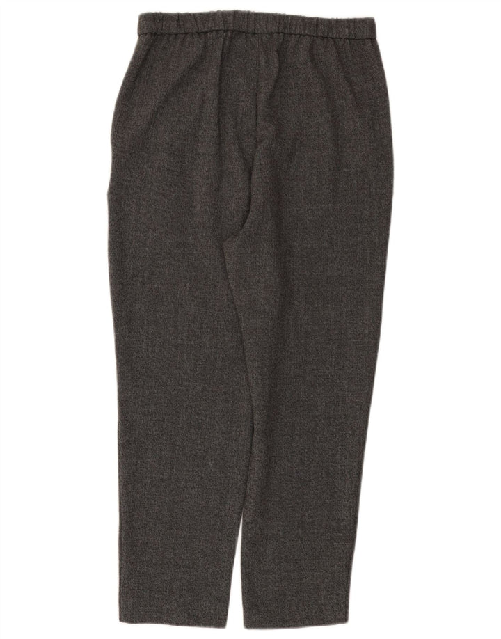 Zara Womens Tapered Cropped Trousers Small W26 L24 Grå Polyester