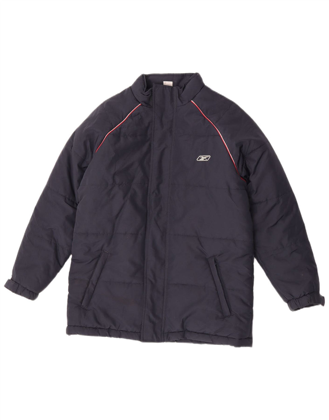 Reebok drenge grafisk polstret hættejakke 13-14 år XL marineblå polyester
