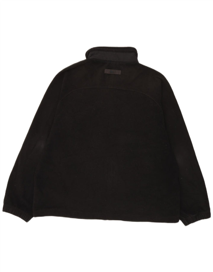 Marks & Spencer Fleecejakke til mænd UK 42 XL Sort Colourblock Polyester