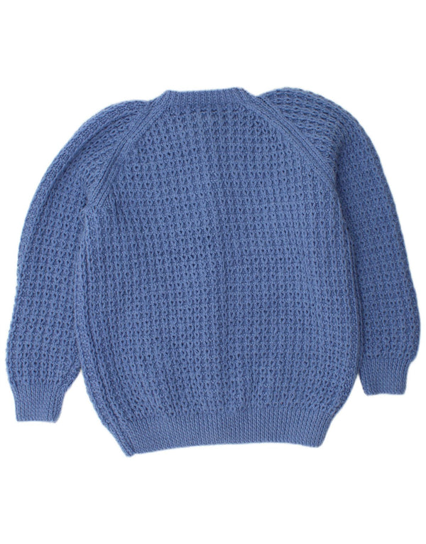 VINTAGE Dame Cardigan Sweater UK 16 Large Blue