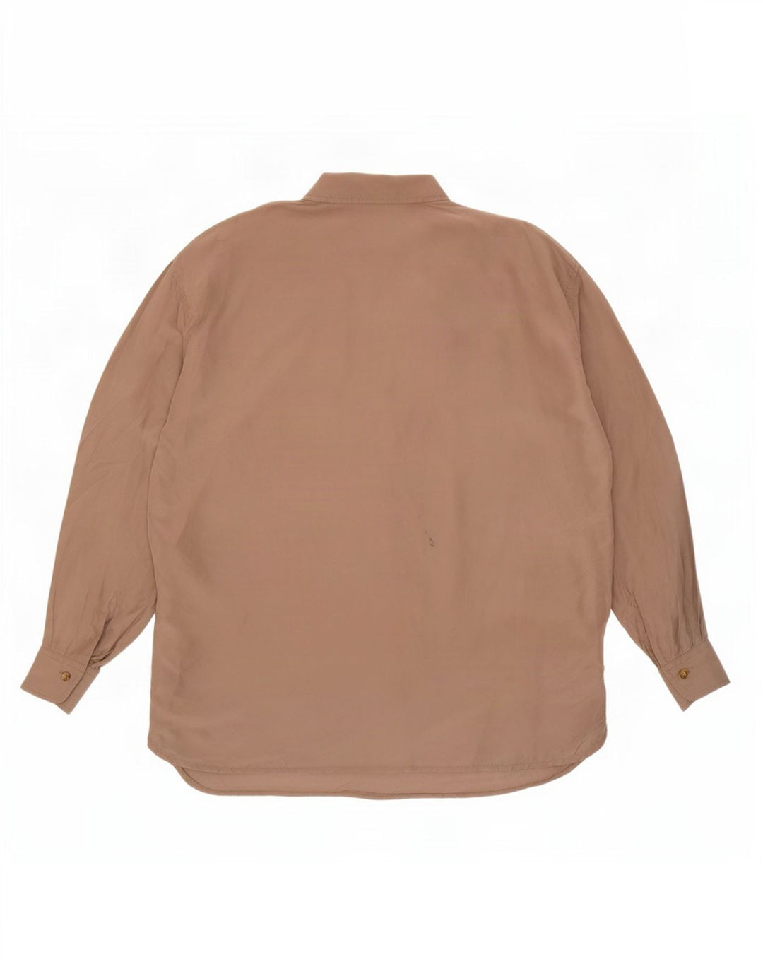 Vintage Dame Longline Oversized Skjorte IT 44 Medium Beige