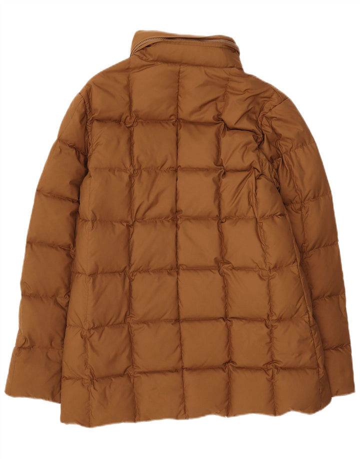 Alberto Aspesi, polstret jakke til kvinder, UK 14 medium brun polyester