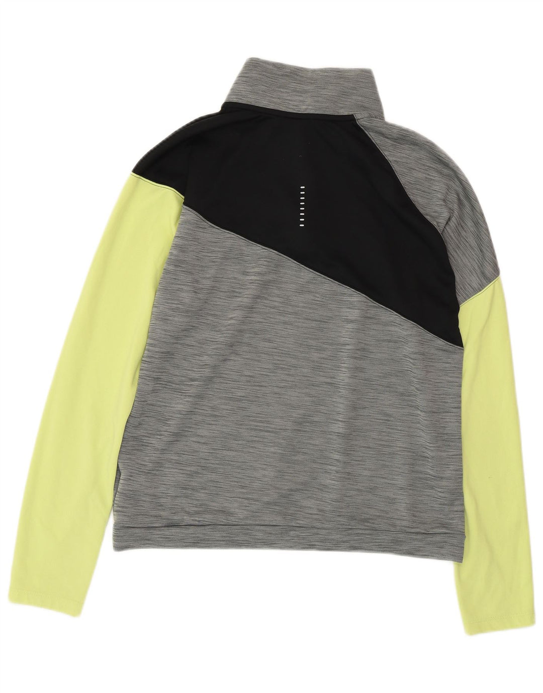 NIKE Dame Dri Fit Pullover Træningsdragt Top UK 14 Medium Grey Colourblock