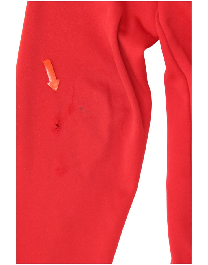 Nike Boys Dri Fit Hoodie Jumper 12-13 år Stor Rød Polyester