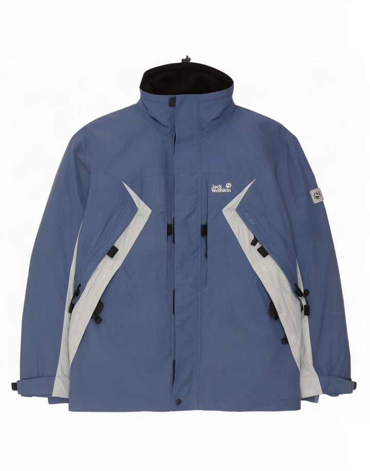 Jack Wolfskin Herre skijakke UK 40/42 Large Blue Colourblock Polyamid