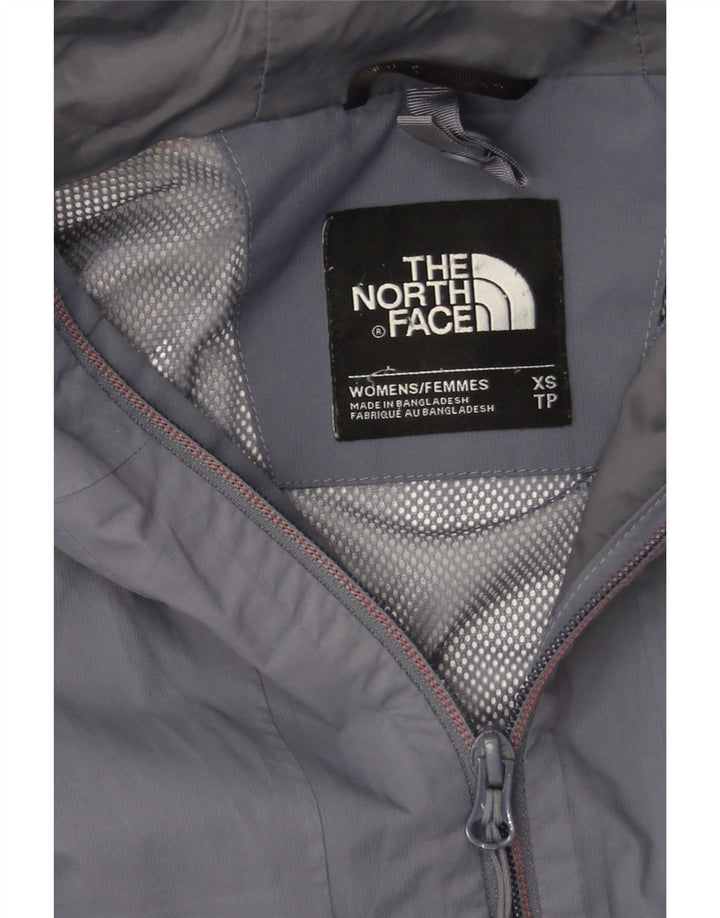 The North Face Regnjakke med hætte til kvinder UK 6 XS Grå Polyester