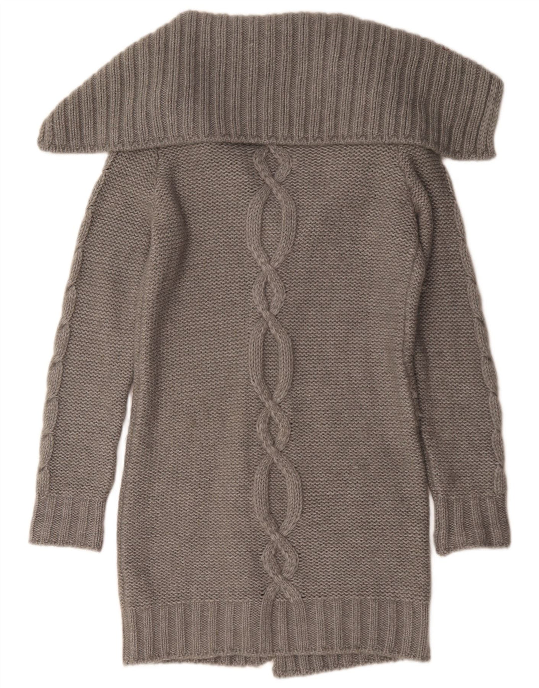 Murphy & Nye Dame Longline Cardigan Sweater UK 16 Large Grey