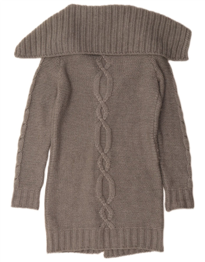 Murphy & Nye Dame Longline Cardigan Sweater UK 16 Large Grey