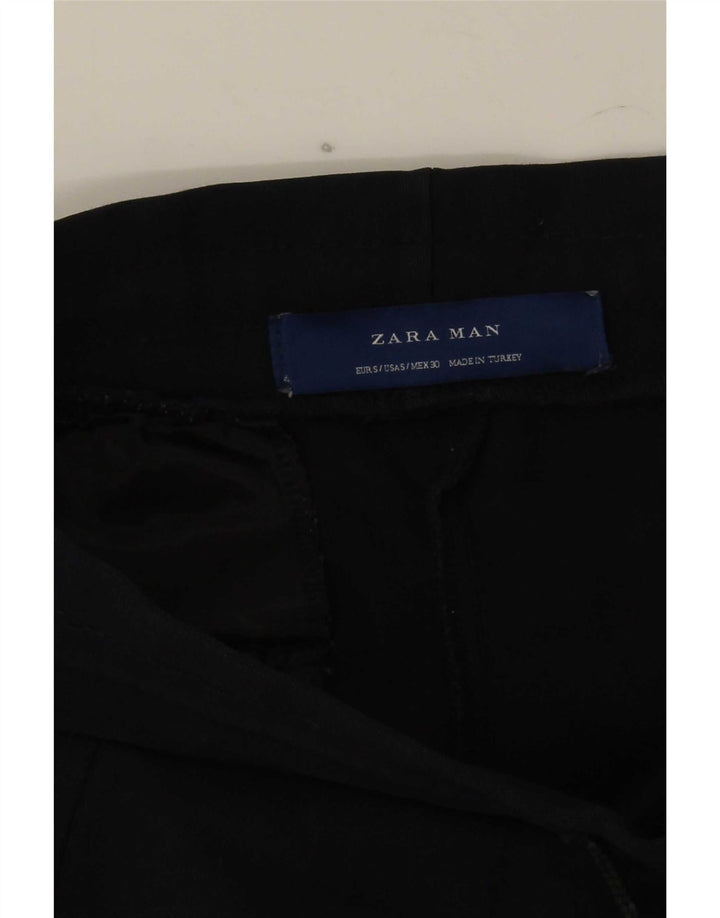 Zara Herre træningsdragt Bukser Joggers Small Navy Blue Colourblock