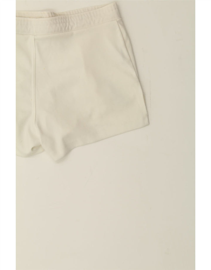 SERGIO TACCHINI Womens Sport Shorts EU 44 XL  Off White Polyester Vintage Sergio Tacchini and Second-Hand Sergio Tacchini from Messina Hembry 