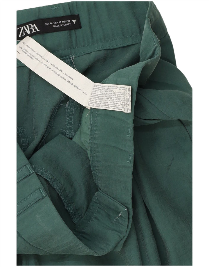 Zara Dame Pegged Chino Bukser Medium W28 L32 Grøn Modal
