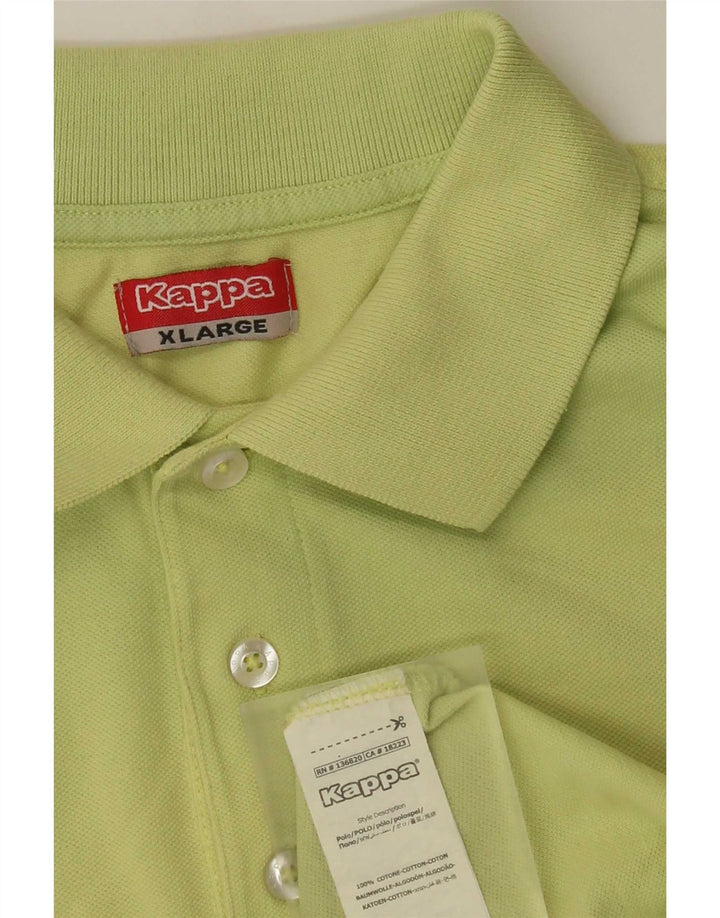 Kappa herre poloshirt XL Grøn bomuld