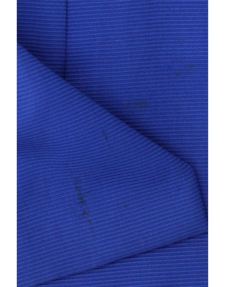 Vintage Dame Longline 4-knaps blazerjakke UK 12 Medium Blue