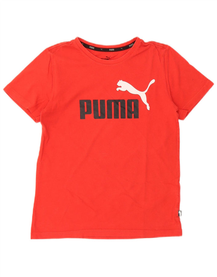 PUMA Piger Grafisk T-Shirt Top 11-12 År Rød