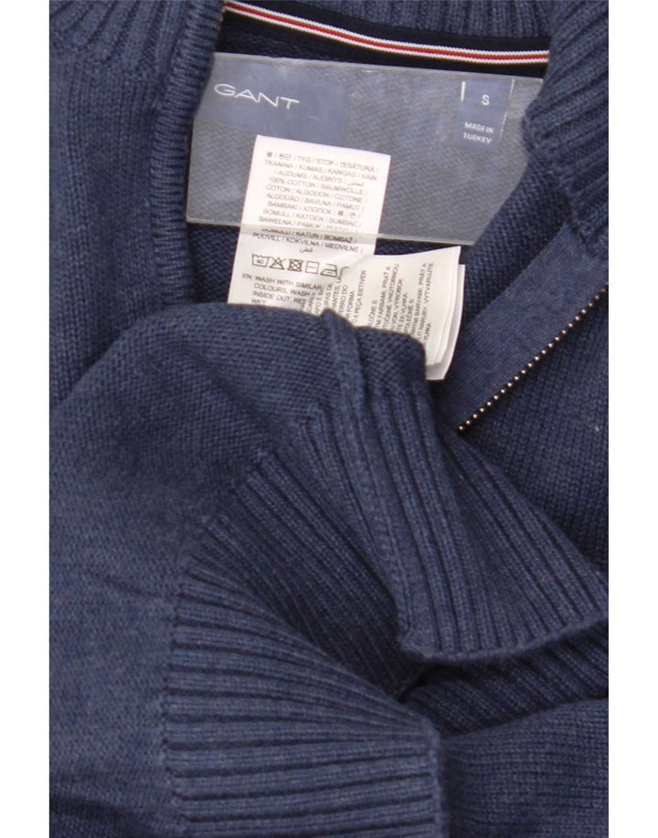 Gant herre lynlås-hals sweater lille marineblå bomuld