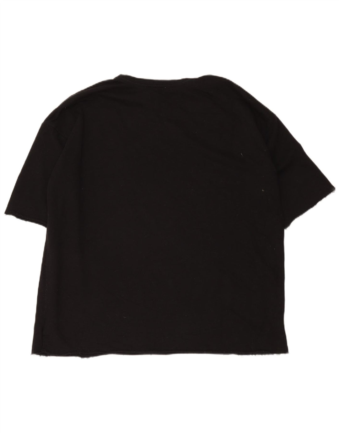 Zara Dame Trafaluc Oversized grafisk T-shirt Top UK 14 Medium Sort