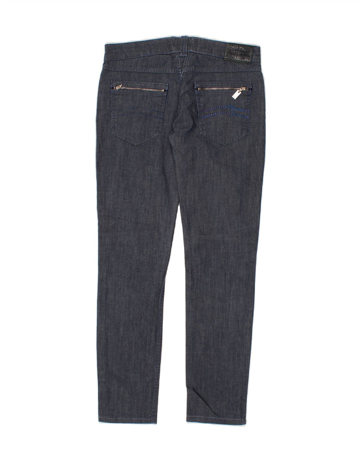 ARMANI Womens Slim Jeans W28 L31 Navy Blue Cotton Vintage Armani and Second-Hand Armani from Messina Hembry 