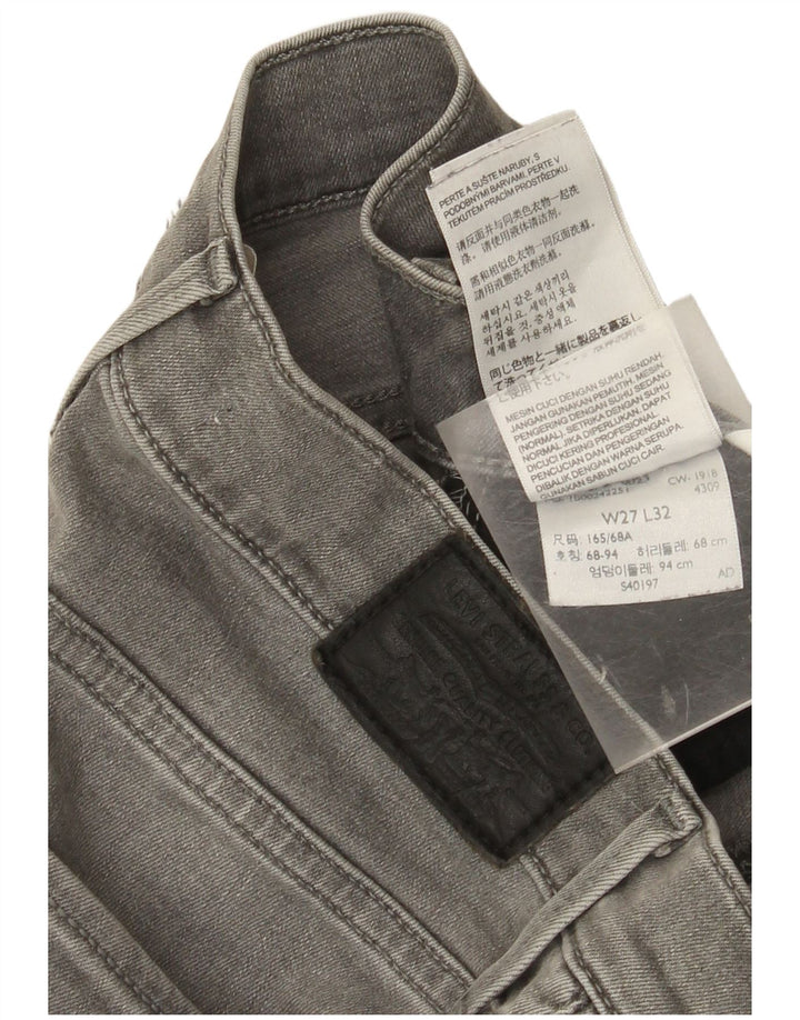 Levi's Dame 720 Super Skinny Jeans W27 L32 Grå Bomuld