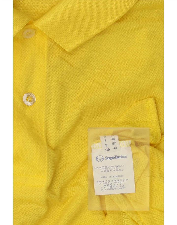 SERGIO TACCHINI Poloshirt til mænd IT 52 Stor gul bomuld