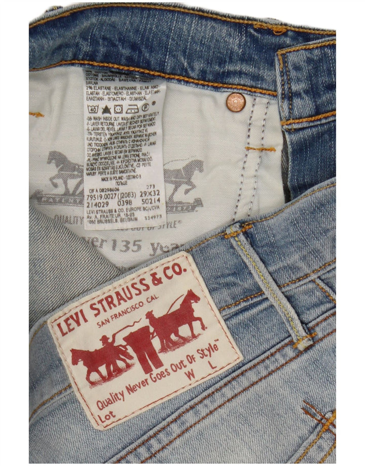 Levi's Slim Jeans til mænd W29 L32 blå bomuld