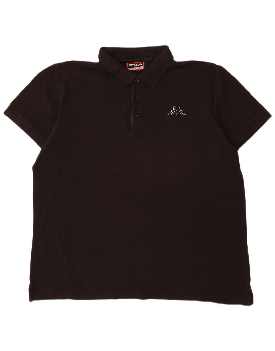KAPPA Poloshirt til mænd 2XL sort bomuld