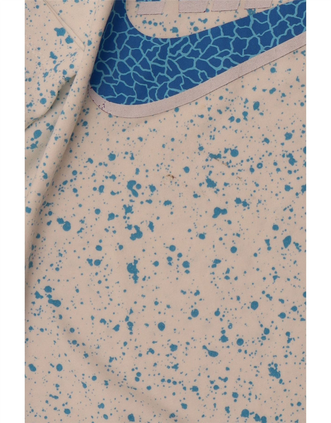 NIKE grafisk T-shirt top mellem hvid bomuld