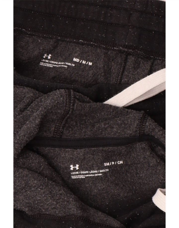 Under Armour Dame grafisk hel træningsdragt UK 10 Lille sort bomuld