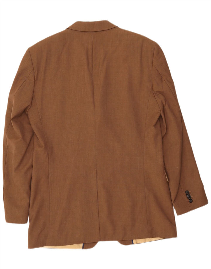 TOMMY HILFIGER Herre 3-knaps blazerjakke UK 38 Mellem brun uld