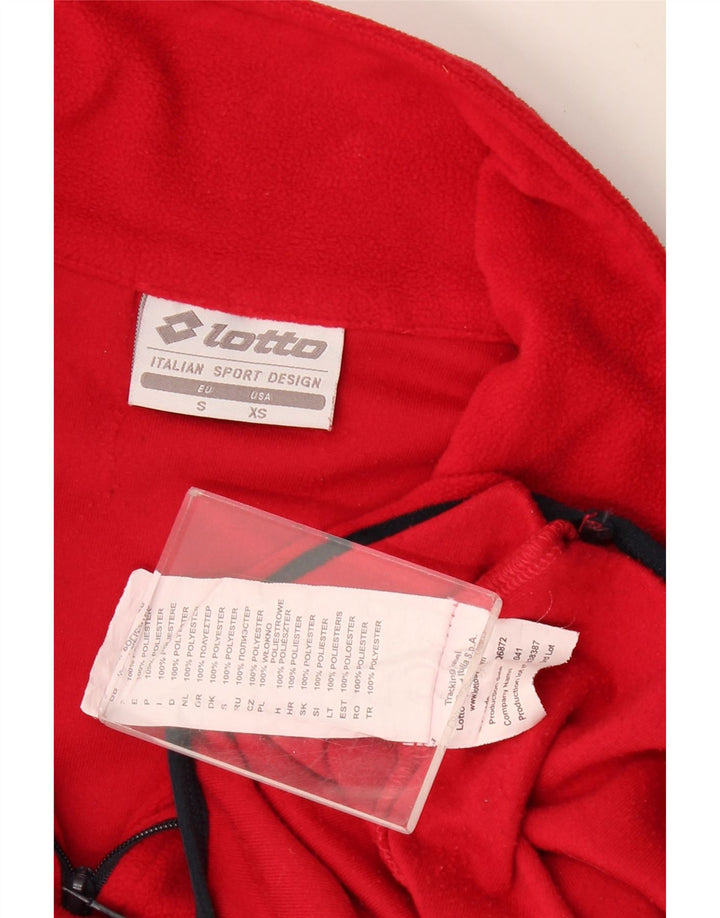 Lotto Herre lynlås hals fleece jumper XS rød polyester